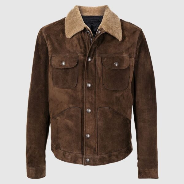 men suede leather jacket